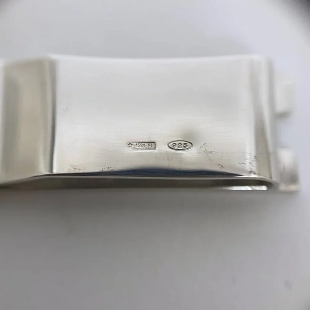 Gucci Money Clip Silver Polished
